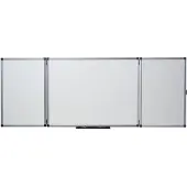 Nobo Stål Magnetisk Triptych Vitrificeret 120-bræt 240x90 Cm
