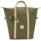 Kipling Rygsæk 'New Art' beige / oliven