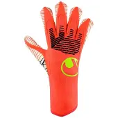 Uhlsport Målmandshandske Fangmaschine Ultragrip ZNE HYBD - Rød/Hvid/Gul, størrelse 7