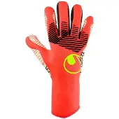 Uhlsport Målmandshandske Fangmaschine Ultragrip ZNE HN - Rød/Hvid/Gul, størrelse 12