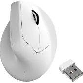 Keychron M5 Wireless Ergonomic (8K) - Ergonomisk mus - Optisk - 6 knapper - Hvid