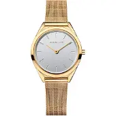 Bering Dameur 17031-334 Sølvfarvet/Gul guldtonet stål Ø31 mm