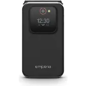 Emporia emporiaJOY (V228), 2G, (V3), klaptelefon med store knapper, sort