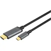 Digitus - Adapterkabel - USB-C han til HDMI han - 1.8 m - sort - 4K support, understøtter 21:9 biografformatforhold