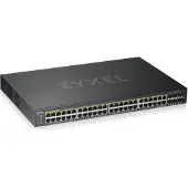 Zyxel GS1920-48HPv2 - Switch - smart - 48 x 10/100/1000 (PoE+) + 4 x combo Gigabit SFP + 2 x Gigabit SFP - monterbar på stativ - PoE+ (375 W)