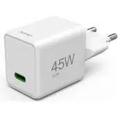 Hama Super Mini Qc+pd+gan Usb-c Vægoplader 45w