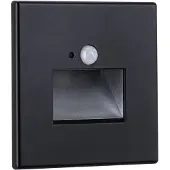 Paulmann Edge Quadro, Forsænket, Firkant, 1 pære(r ), 2700 K, IP20, Sort