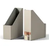 Leitz Puro tidsskriftsamler, 100 % recirkuleret karton, pakke med 2 stk, beige