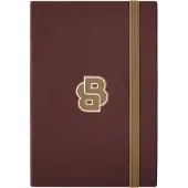 BOSS Bordeauxfarvet A5-notesbog med Double B-monogram