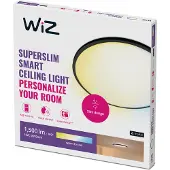WiZ Connected SuperSlim Smart Loftslampe Sort, 16W, Justerbar hvidt & Dæmpet lys