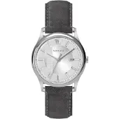 Versace SP Herreur VE4A00120 Aiakos Sølvfarvet/Læder Ø44 mm