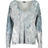 Desigual Sweatshirt blå / hvid