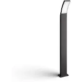 Philips Splay søjlelampe 12 W, Udendørs piedestal/postbelysning, Grå, IP44, Have, Terrasse, I, Midlertidig