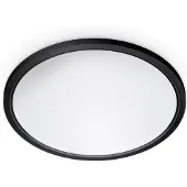 WiZ Connected SuperSlim Smart Loftslampe, 22W, Justerbar hvidt & farvet lys, Ultratyndt moderne design, Sort