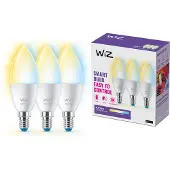 Wiz Tunable C37 E14 Smart Kertepære 3-pak - Dæmpbart varmt til koldt hvidt LED-lys