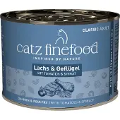Catz Finefood Økonomipakke: 24 x 200 g - Laks & Fjerkræ