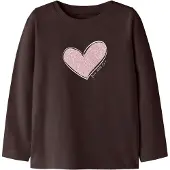 Name it Bluser & t-shirts 'NMFKatelin' brun / guld / pastelpink