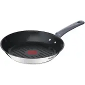 Tefal Daily Cook G7314055, Rund, Bradepande, Sort, Rustfrit stål, Keramisk, Gas, Halogen, Induktion, Forseglet plade, Bakelit