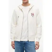 Tommy Hilfiger Sweatjakke elfenben / navy / kirsebærsrød