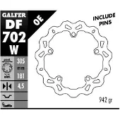 Galfer Df702w Fixed Flydende Bremseskive