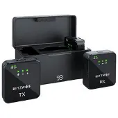 BlitzWolf trådløs mikrofon, BW-SX63, 1000mAh (sort)