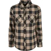 Urban Classics Bluse mørkebeige / mørkegrå / sort