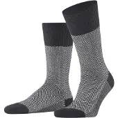 Falke Airport Herringstripe Sok Sort måle