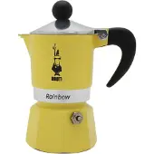 Bialetti Rainbow, 0.06 L, Aluminium, Termoplast, Gul, 140 mm, 6.2 cm