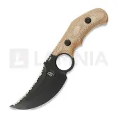 Andre de Villiers K9 Brown Micarta kniv