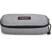 Eastpak Etui 'Oval Single' grå / blodrød / sort / hvid