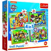 Trefl Holiday Paw Patrol, 35 stk, Tegnefilm, 4 År