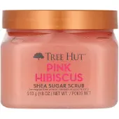 TREE HUT Pink Hibiscus Shea Sugar Body Scrub 510 gram