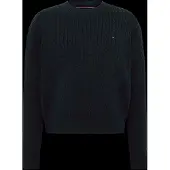 Tommy Hilfiger Bluse - Strik - Dark Night Navy - - 16 år (176) - Bluse