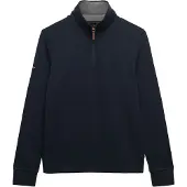 Superdry Superdrytil mænd. M2014535A Essential Pique Half Zip Sweatshirt navy (3XL), Casual, Bomuld, Blå