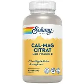 Solaray Cal-Mag Citrat m. D-vitamin 270 kaps.