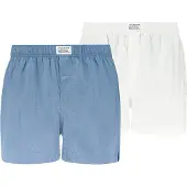 Levi's Woven Boxershorts 2-pak Blå Lyseblå Hvid åle