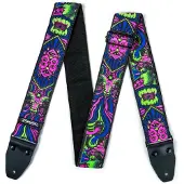 Dunlop ILD05 ILOVEDUST Guitar Strap Fangs Green