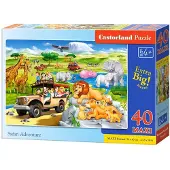 Castorland Puslespil 40 maxi - Safari Adventure CASTOR