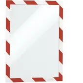 Durable Inforamme DURAFRAME SECURITY A4, rød/hvid - 2 stk./pakke