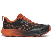 Saucony - Trail løbesko - Peregrine 16 Black/Rust til Unisex - Størrelse 45 - Sort