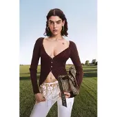 Desigual Cardigan brun / cyclam