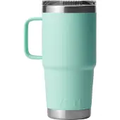 Yeti Rambler Travel Mug 20oz Stronghold Lid, Seafoam, thermos travel mug with lid, 591 ml