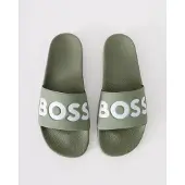 BOSS Pantoletter 'Aryeh' oliven / hvid