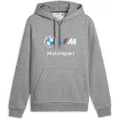 Puma BMW M MOTORSPORT Essentials Hoodie Men, Motorsport, Medium Gray Heather, XL
