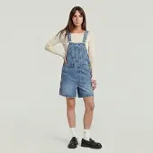 G-Star Short Dungaree - Medium blue - Women