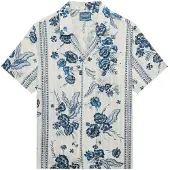 Superdry Superdrytil kvinder. W4010586A Strandskjorte med print off-white (M), Hvid, Casual, Bomuld, Korte ærmer