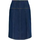 Object Denim Midinederdel