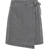 Object Denim Slå-om-nederdel