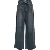 Object Bindebånd I Taljen Jeans Med Vide Ben