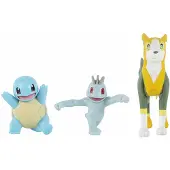 Pokémon Figur Battle Figure 3-pak - Squirtle, Machop, Boltund